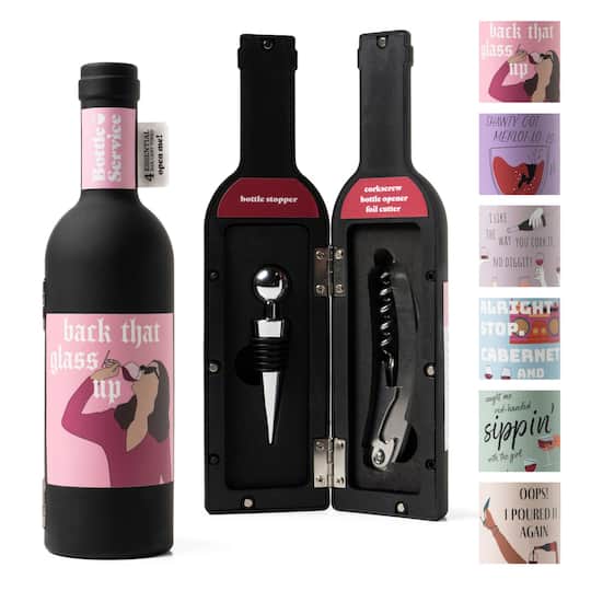 Assorted Modern Monkey® Bottle Service Wine Accessories Set, 1pc.